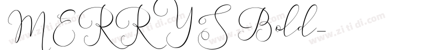 MERRYS Bold字体转换